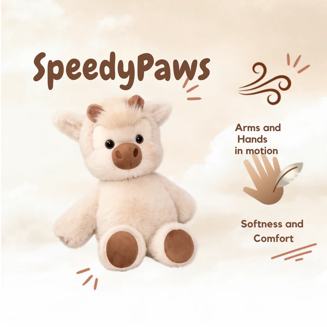 Speedy Paws™ The plush toy that moves with you